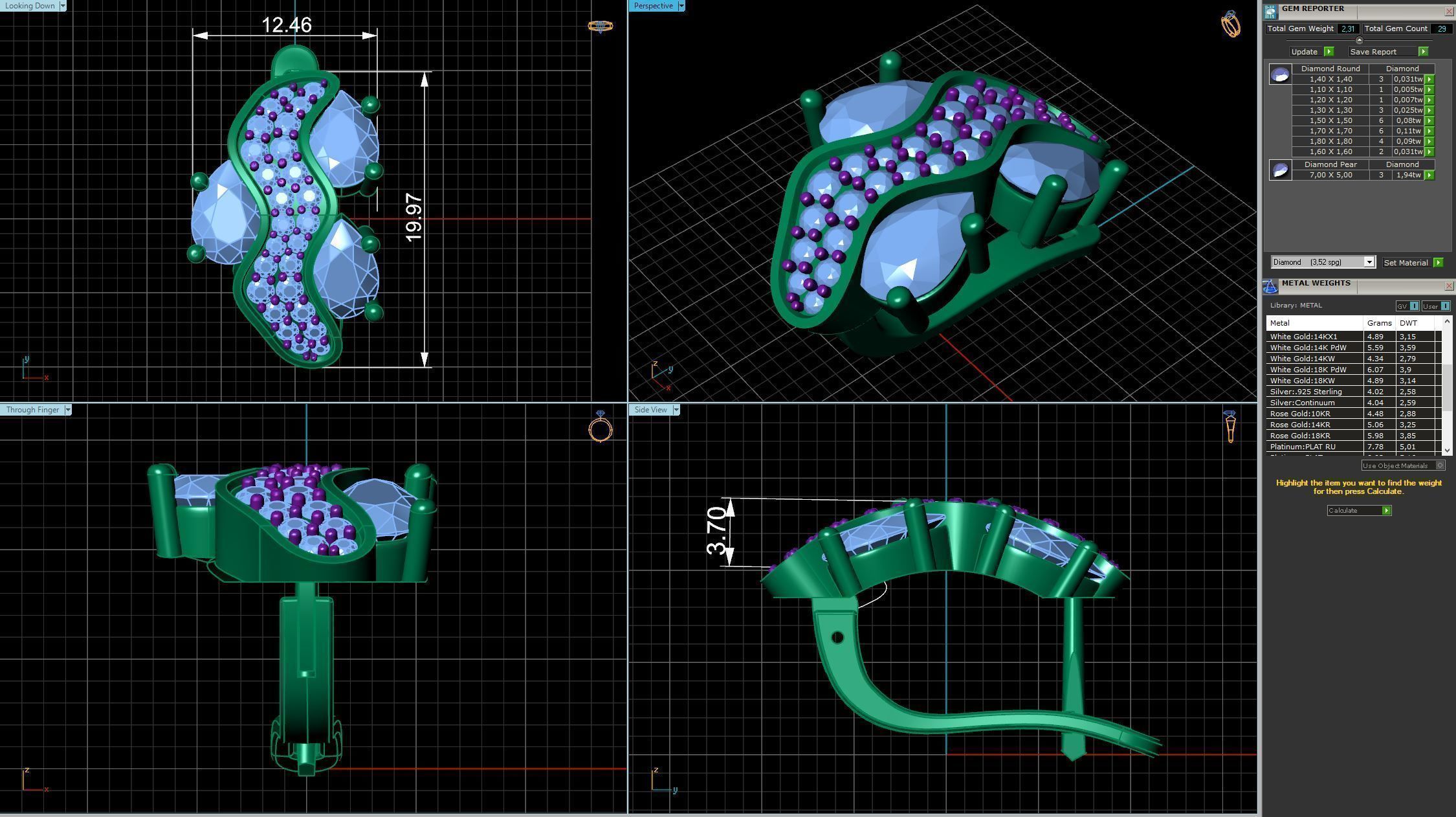 Earring S 0001 E 3D print model_5