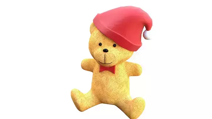 3D Model  Christmas Soft Toy