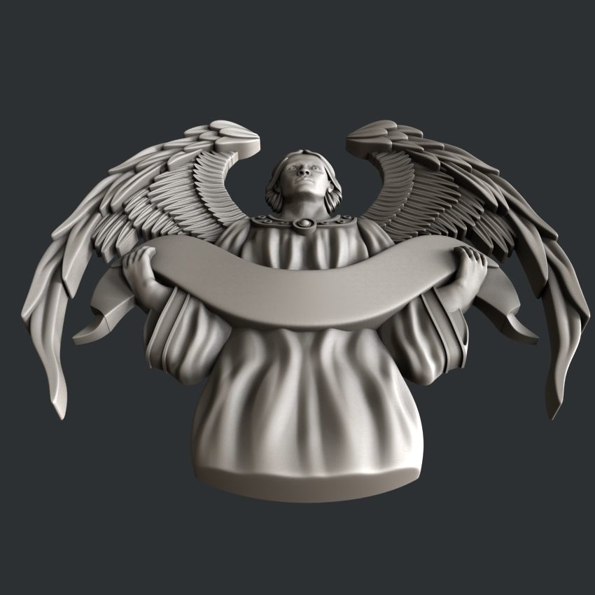 3d STL models for CNC or 3d printer Angel 3D print model_3