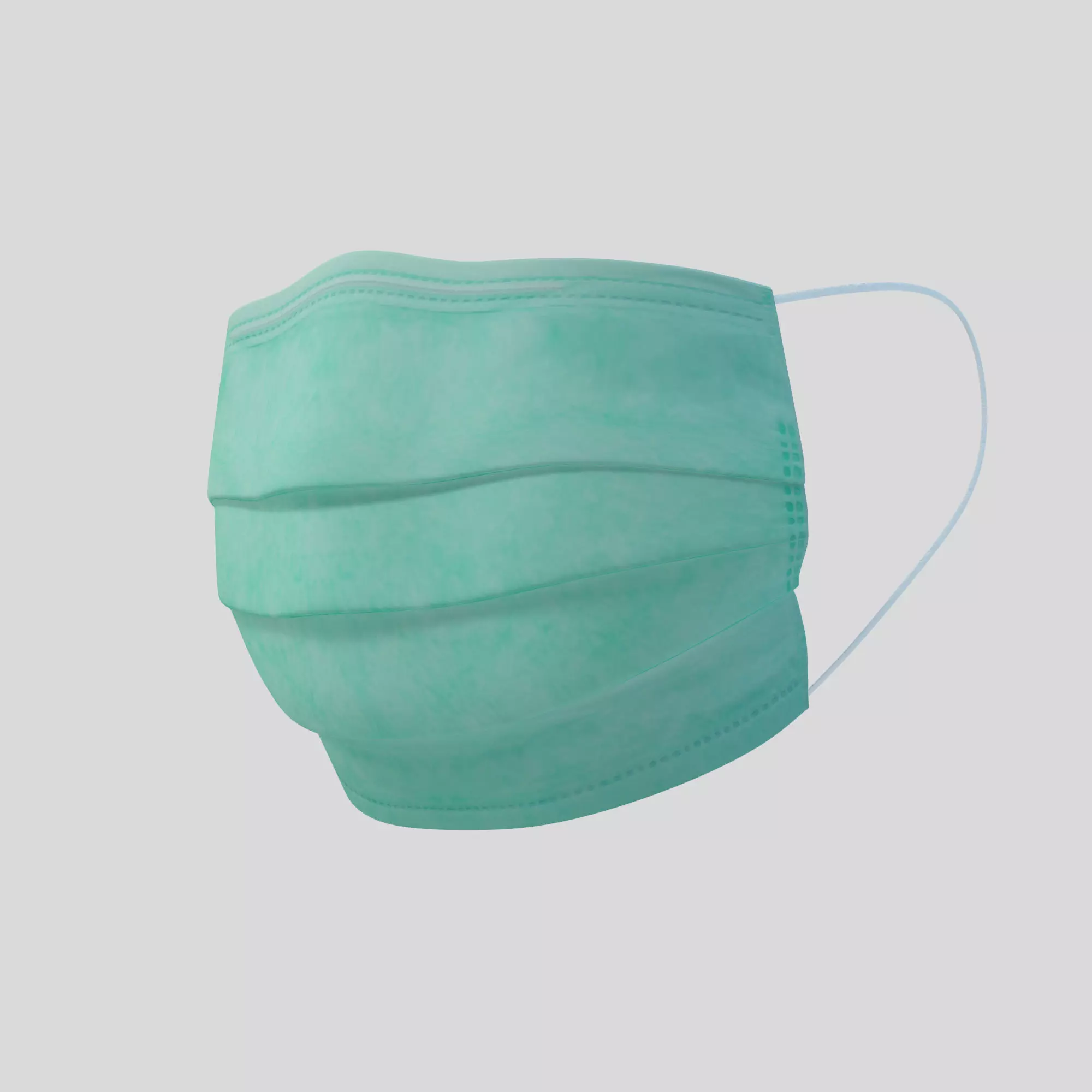 Surgical mask 3D model_0
