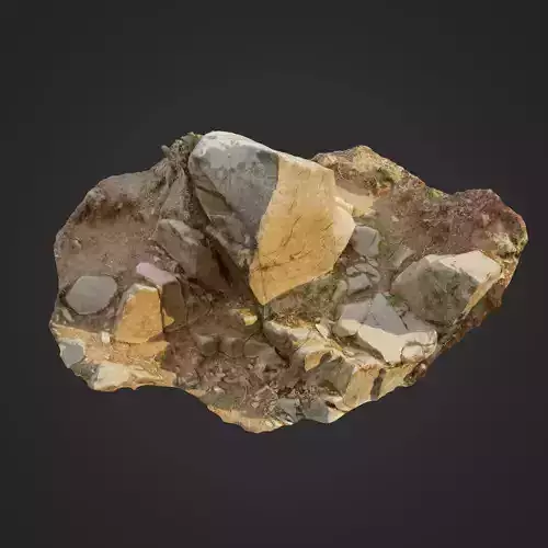 Cliff face 3d scanned B