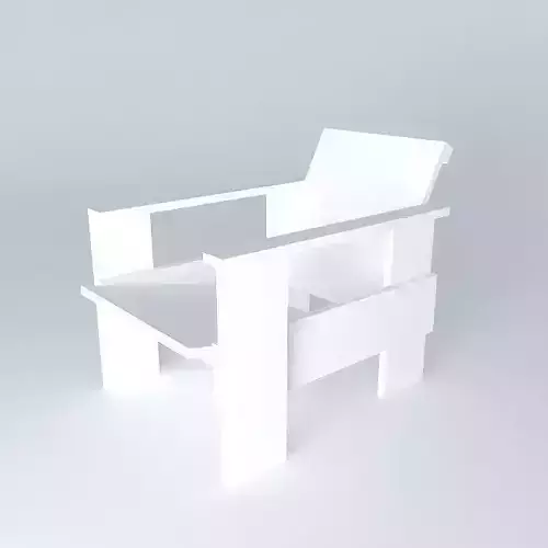 Rietveld easy chair Free 3D model