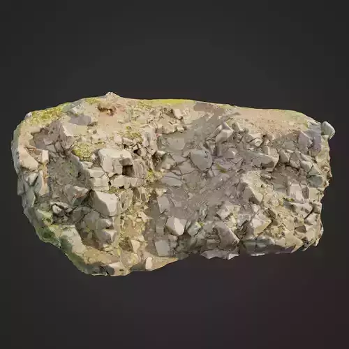 3d scanned cliff face C