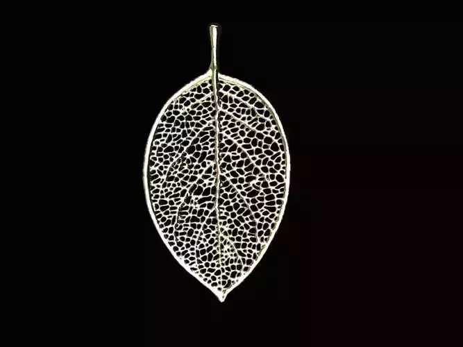 Leaf Design Pendant Necklace 