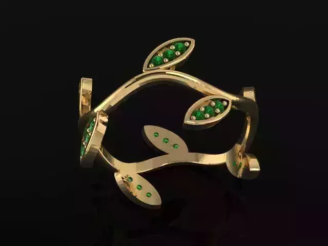 fashion leaf ring