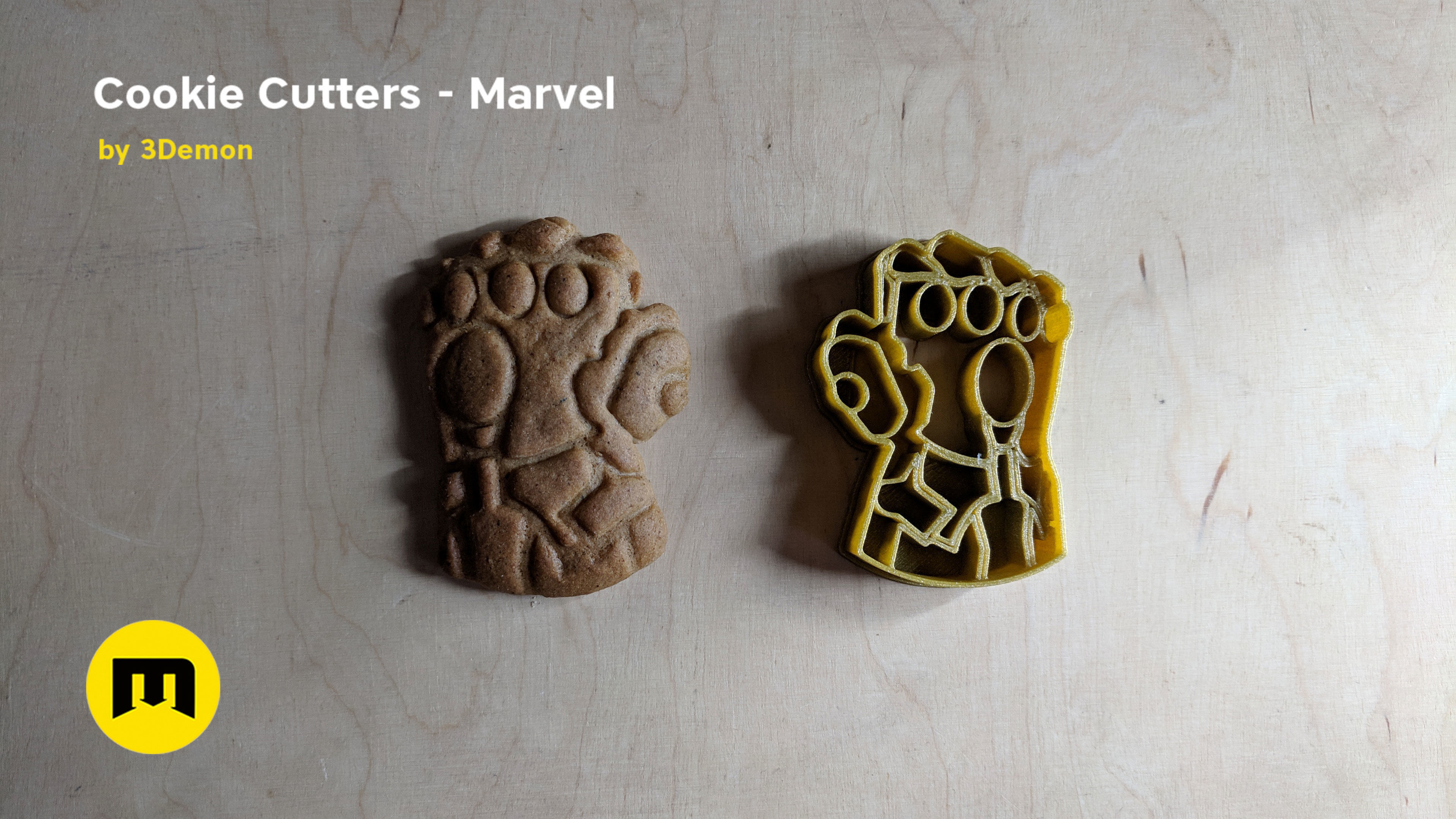 Marvel cookie cutters set 3D print model_17