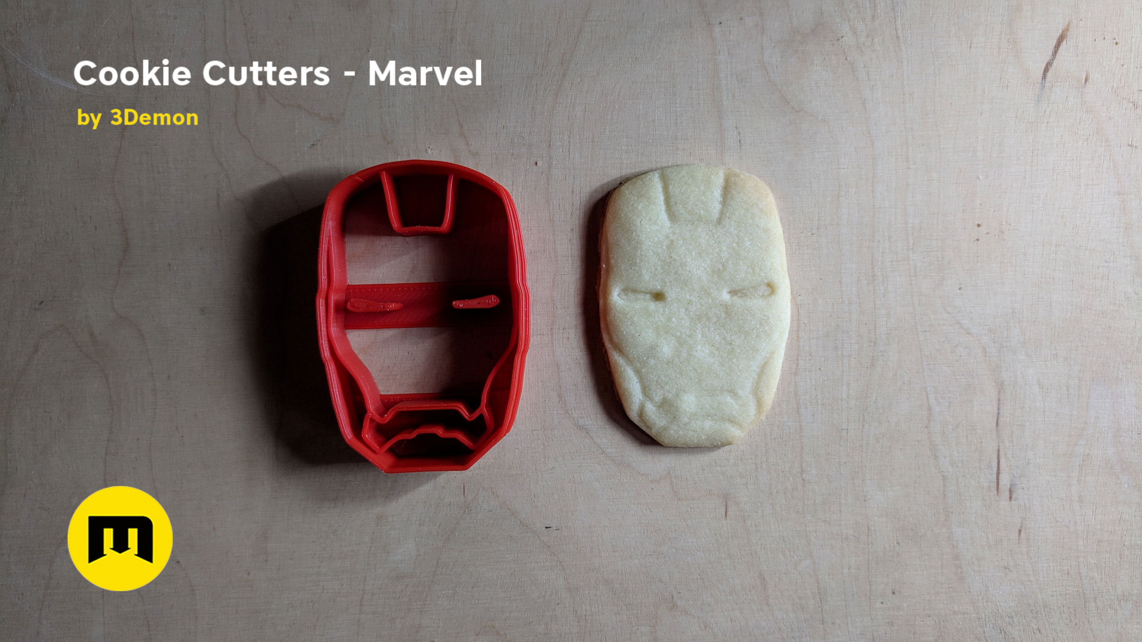 Marvel cookie cutters set 3D print model_20