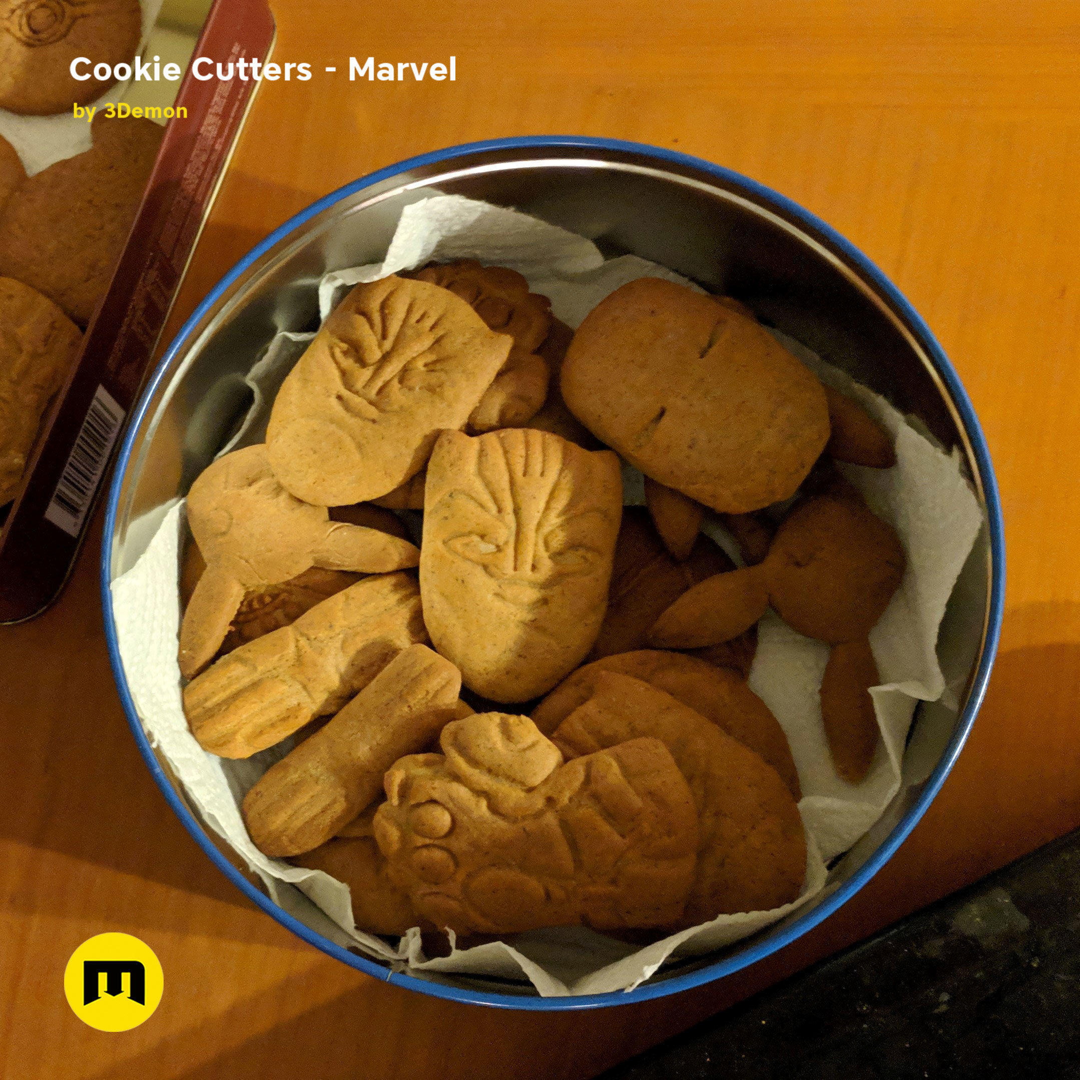 Marvel cookie cutters set 3D print model_29