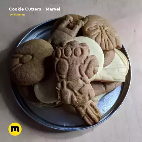 Marvel cookie cutters set 3D print model Marvel cookie cutters set 3D print model