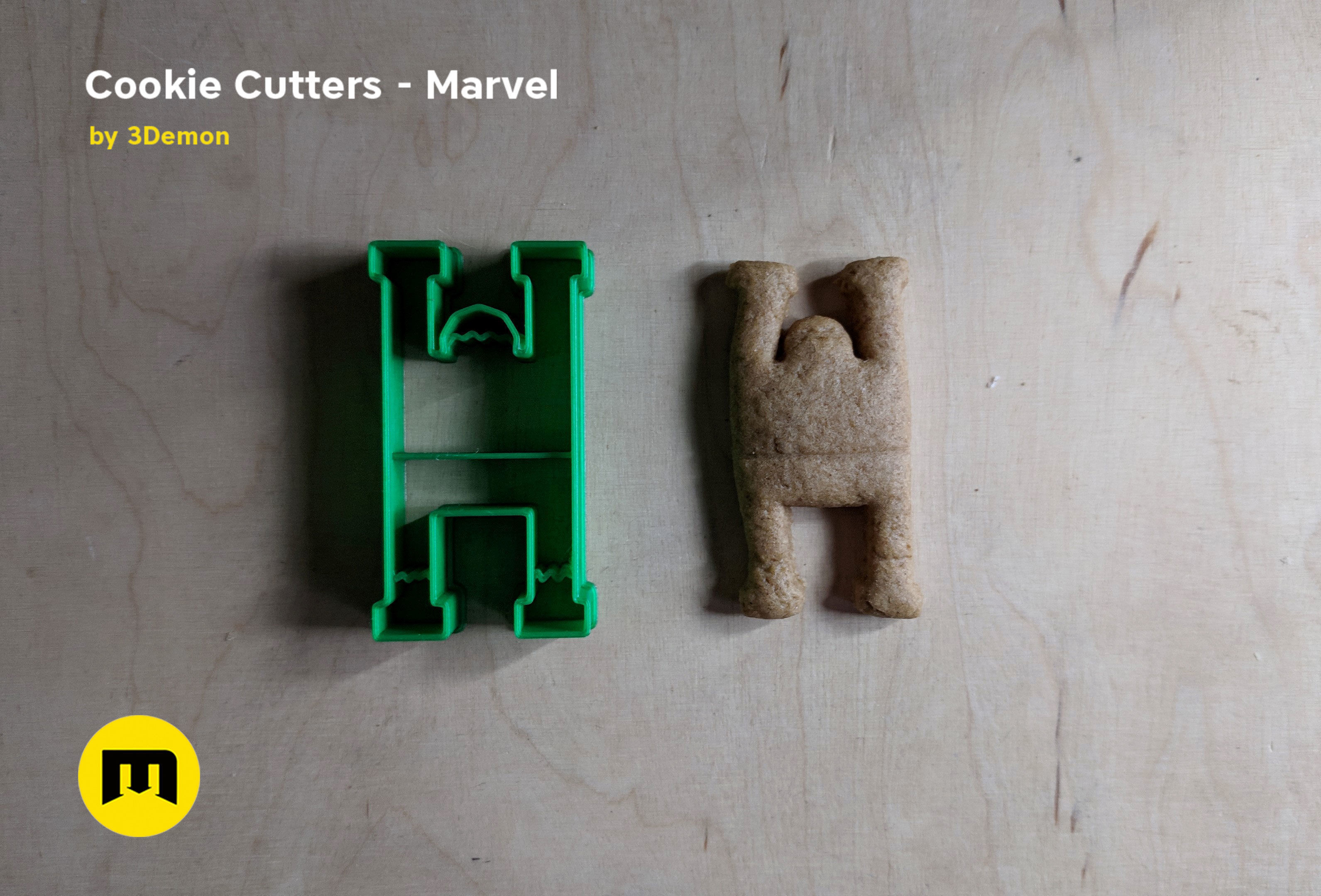 Marvel cookie cutters set 3D print model_24