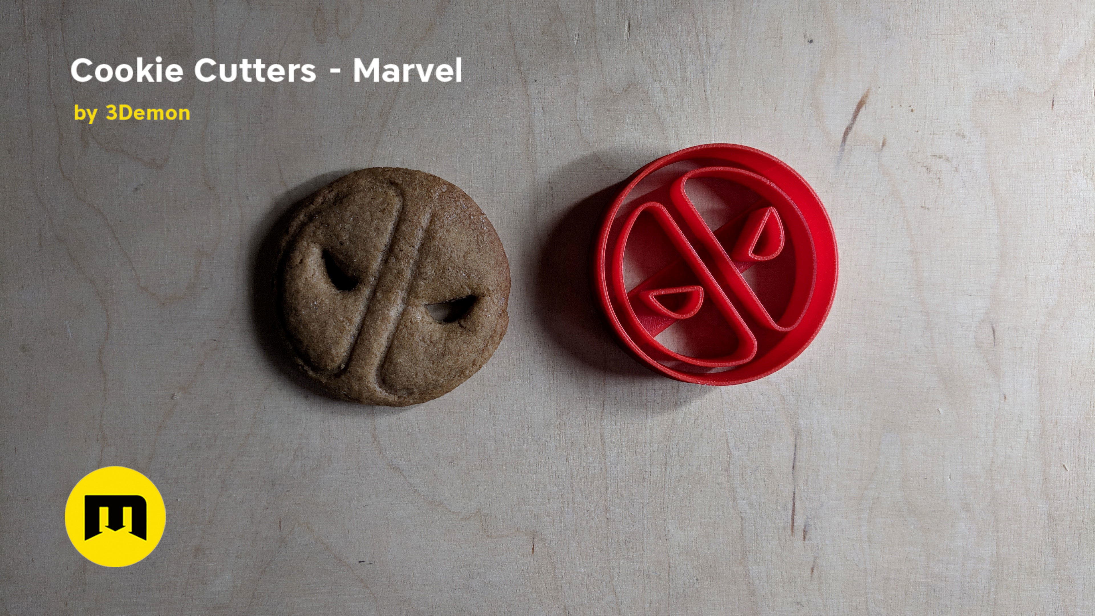 Marvel cookie cutters set 3D print model_22