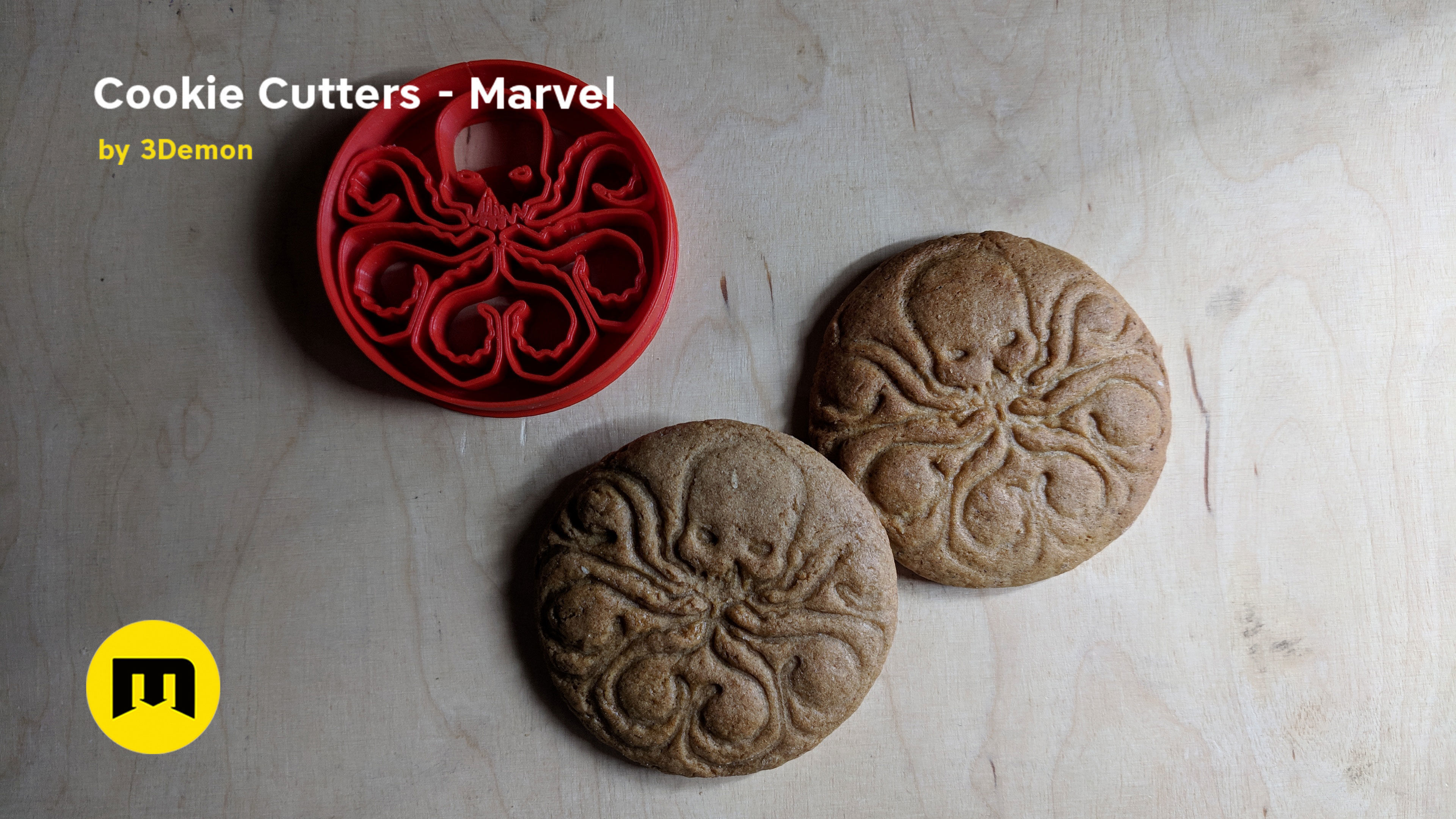 Marvel cookie cutters set 3D print model_19