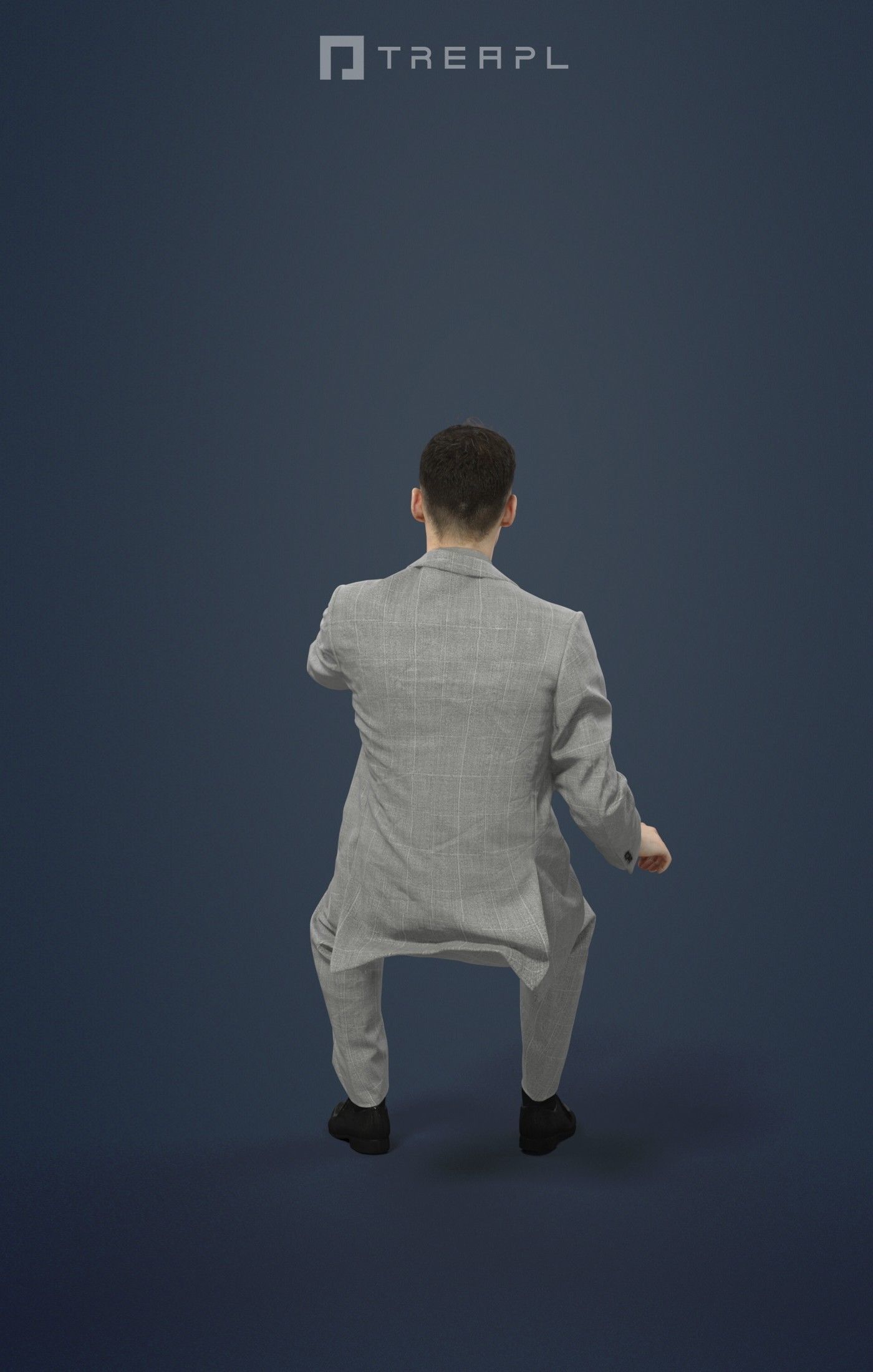 Posture An Elegant Business Man Driving A Car 3D model_2