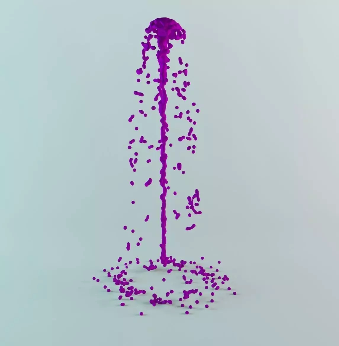 Fountain struya animated 3D model