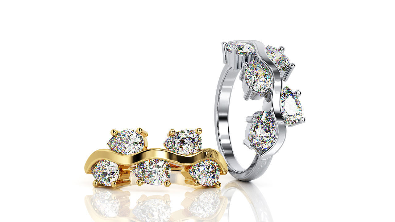 Wave Pave Ring S 0001 R 2