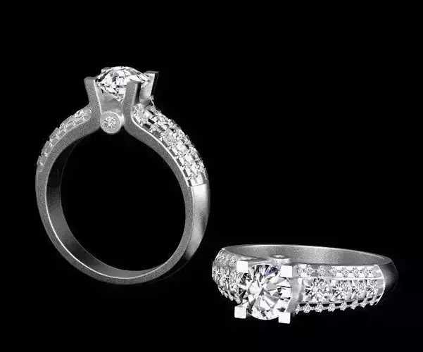  engagement ring 3D print model
