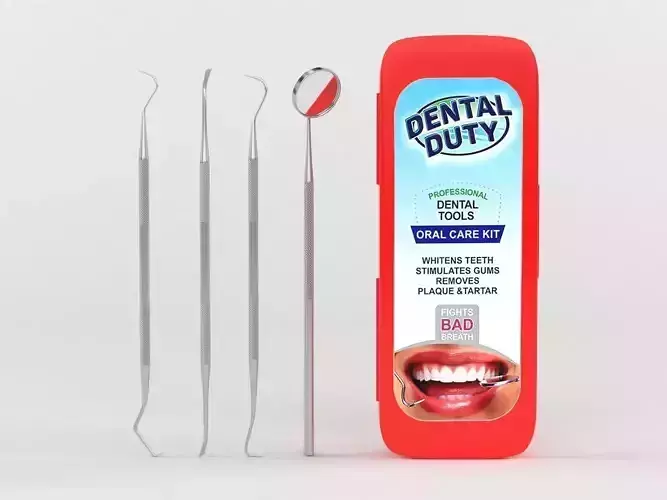 Dental Hygiene Kit 3D model