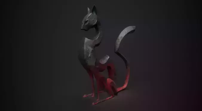 Cat statuette