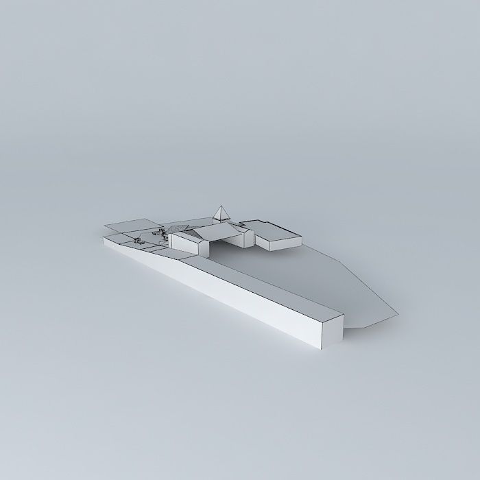 Project architecture hangar parking gear Free 3D model_4