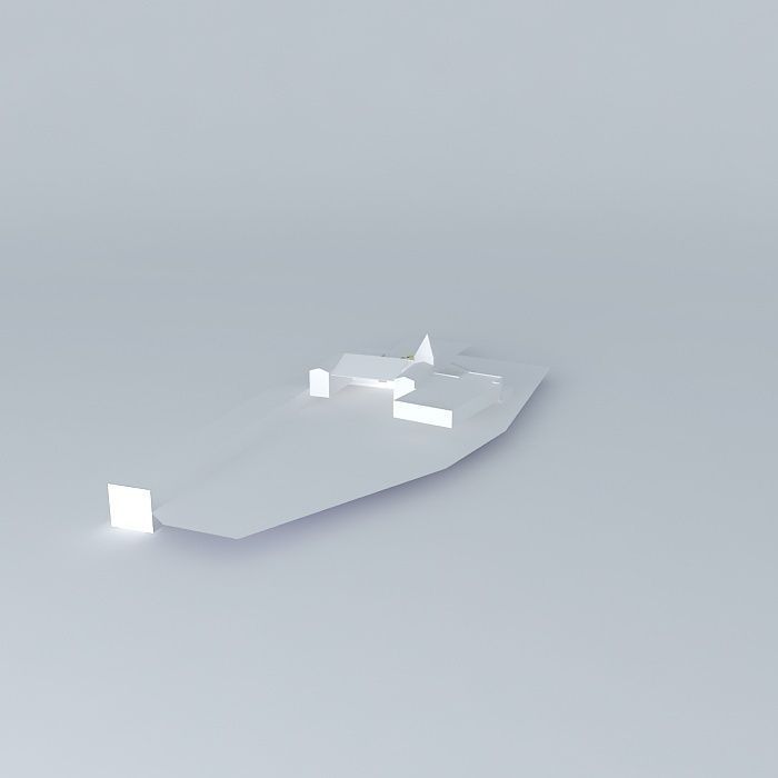 Project architecture hangar parking gear Free 3D model_1