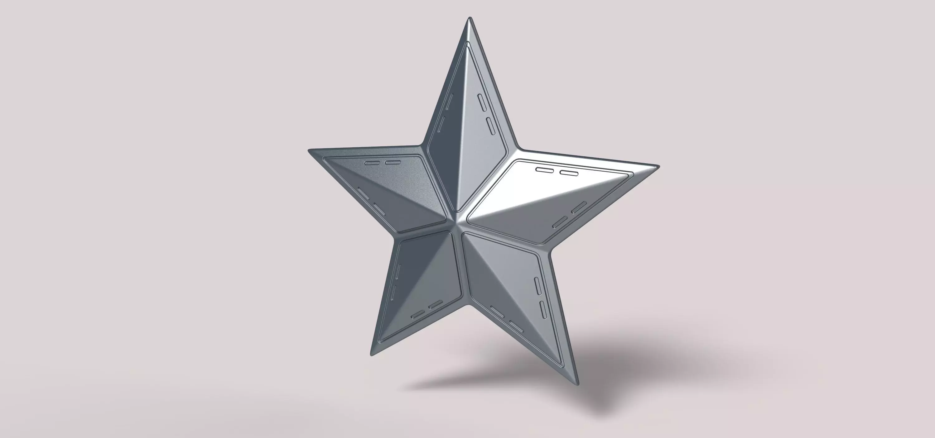 3D printable Star of Captain America 3D model_0