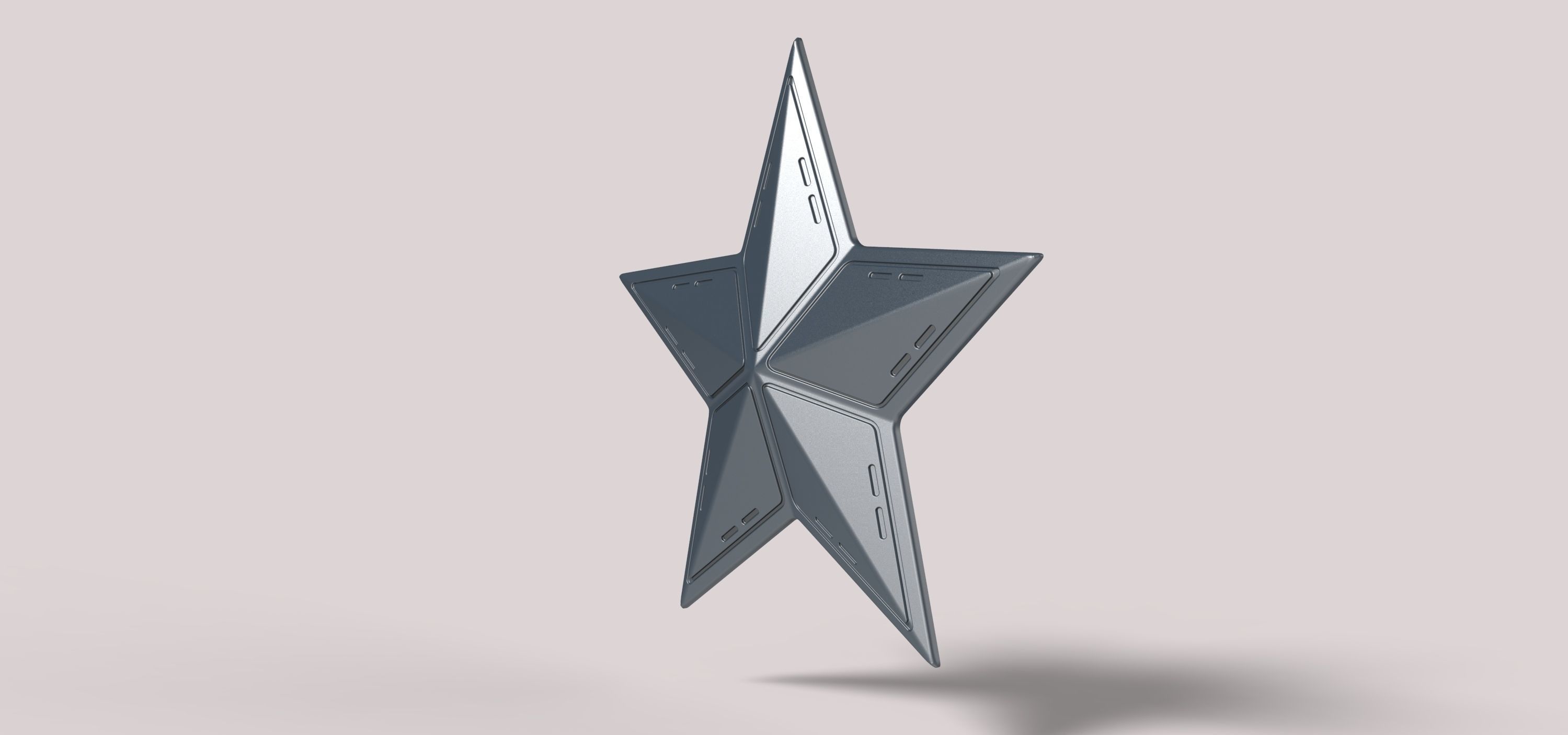 3D printable Star of Captain America 3D model_1