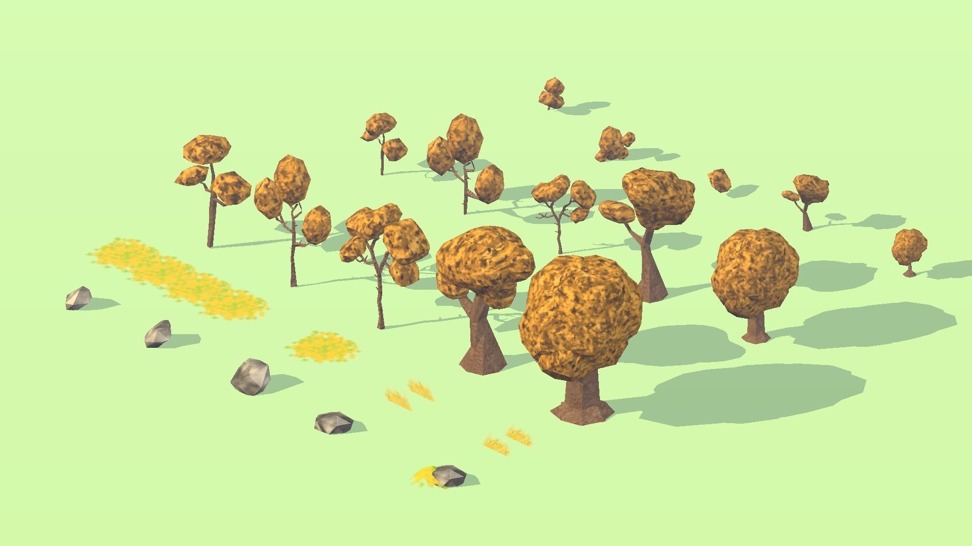 LowPoly Tree pack  Low-poly 3D model_2