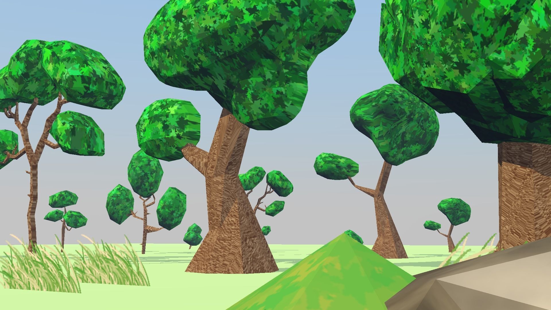 LowPoly Tree pack  Low-poly 3D model_1