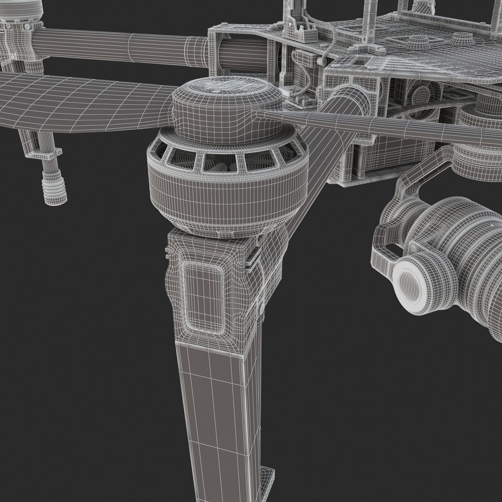 DJI Matrice 100 Quadcopter 3D model_20