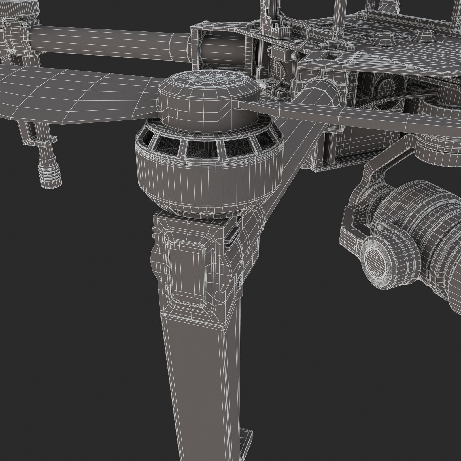 DJI Matrice 100 Quadcopter 3D model_19