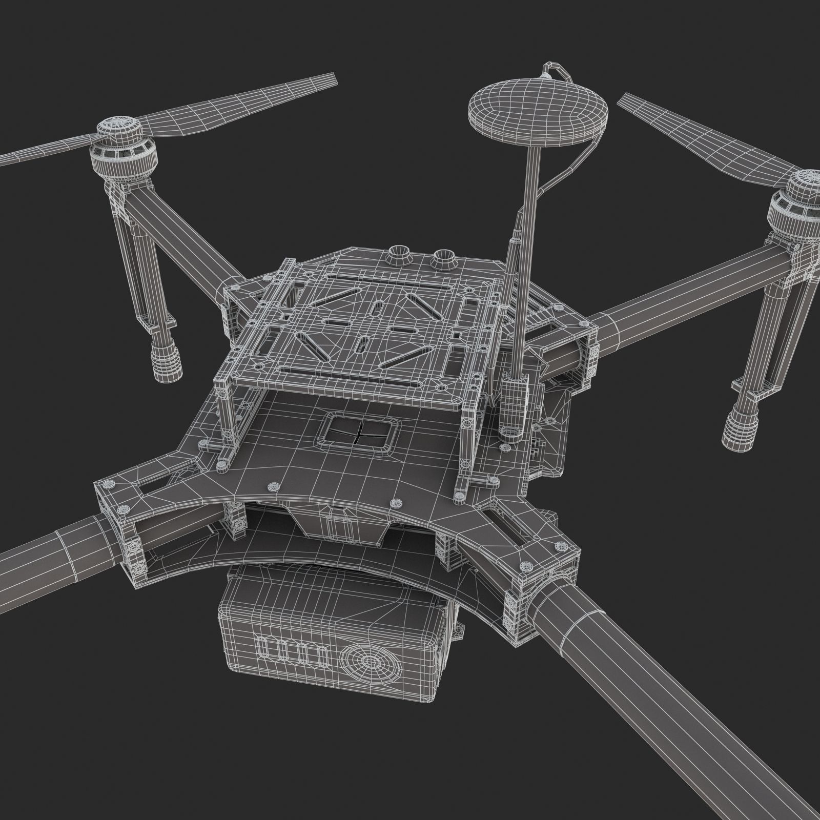 DJI Matrice 100 Quadcopter 3D model_15