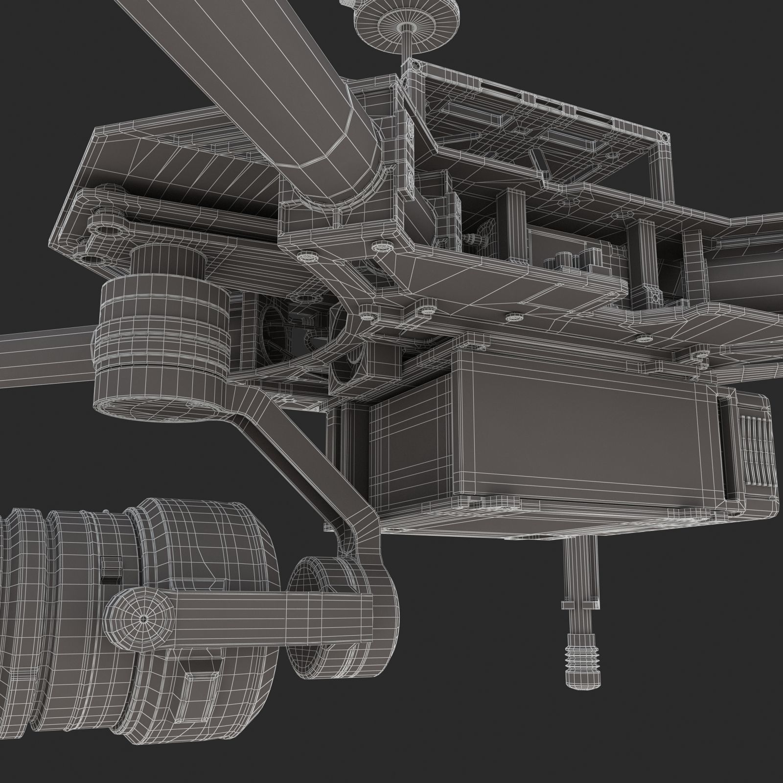 DJI Matrice 100 Quadcopter 3D model_13