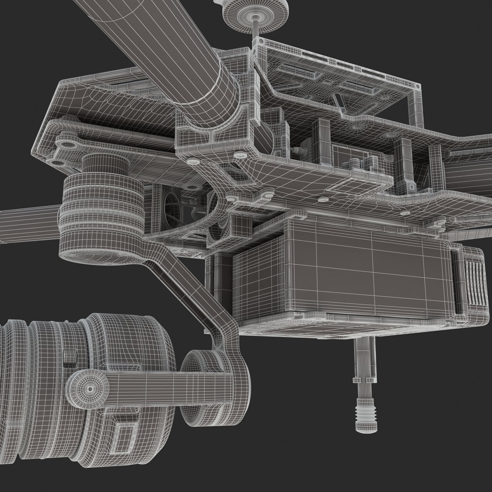 DJI Matrice 100 Quadcopter 3D model_14