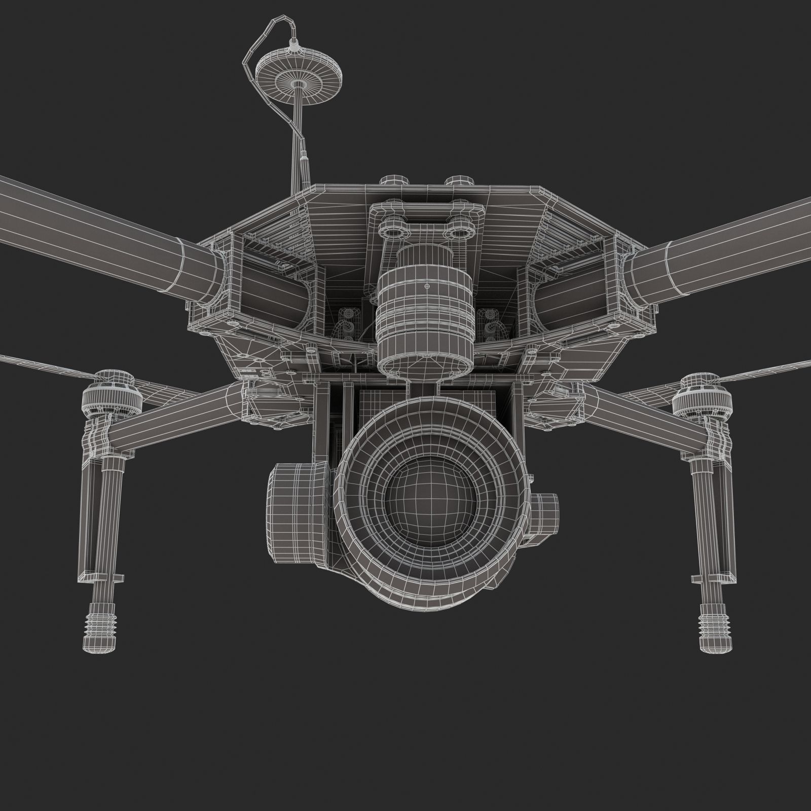 DJI Matrice 100 Quadcopter 3D model_17