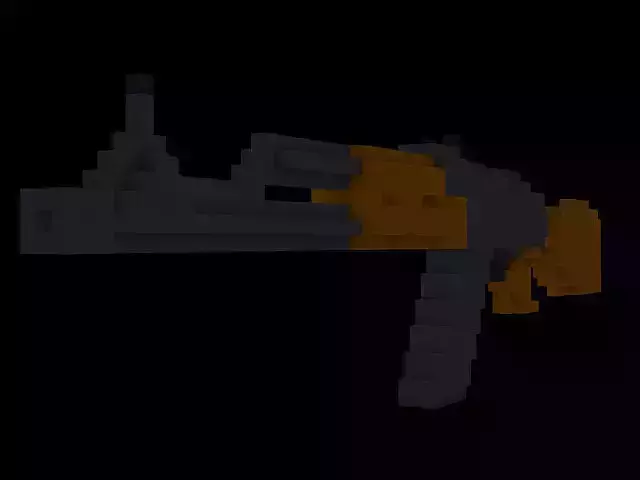 Voxel weapon low poly