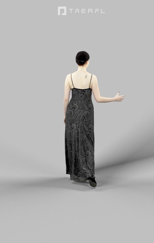 10x Scanned Man Woman Business Elegant Foreground People Vol01 3D Model Collection_106