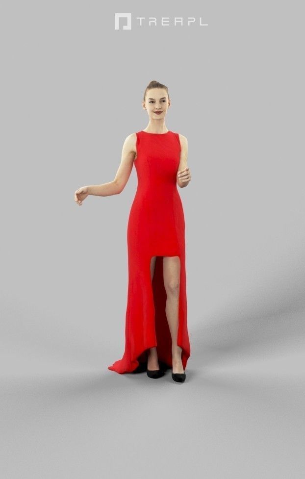 10x Scanned Man Woman Business Elegant Foreground People Vol01 3D Model Collection_72