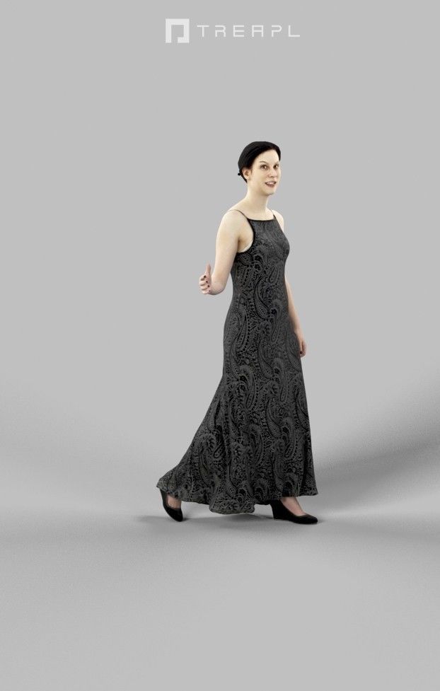 10x Scanned Man Woman Business Elegant Foreground People Vol01 3D Model Collection_102