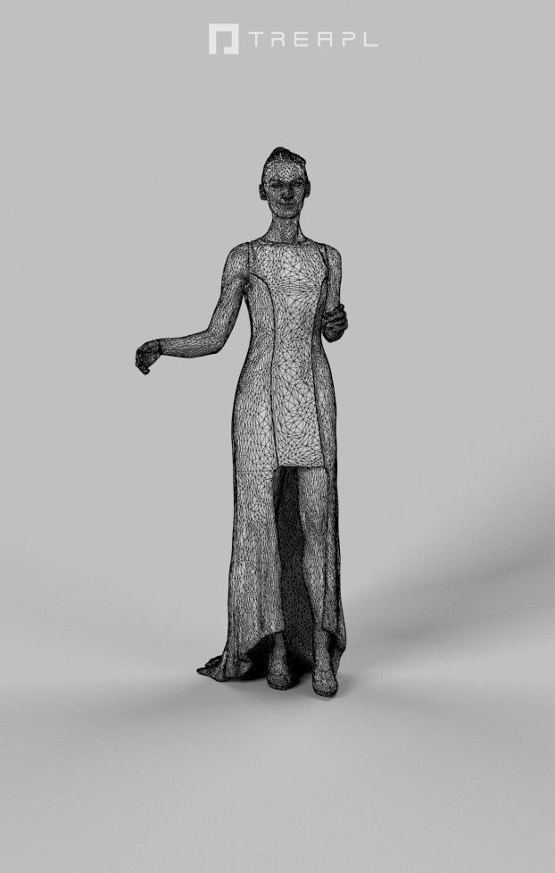 10x Scanned Man Woman Business Elegant Foreground People Vol01 3D Model Collection_70