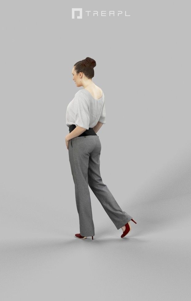 10x Scanned Man Woman Business Elegant Foreground People Vol01 3D Model Collection_48