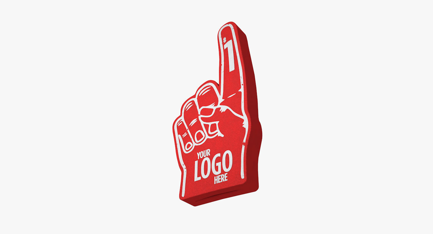 Foam Finger 3D model_1