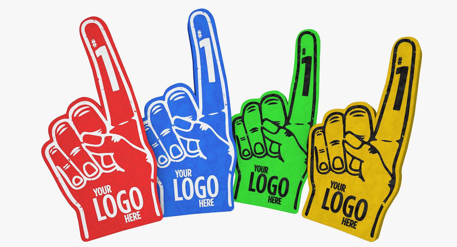 Foam Finger 3D model_6