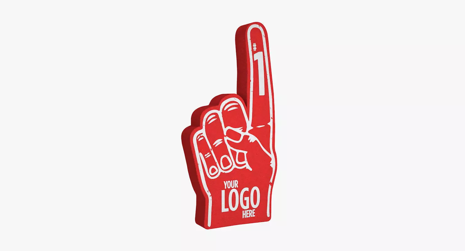 Foam Finger 3D model_0