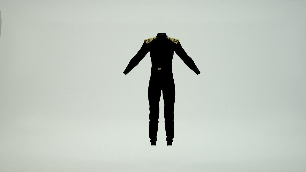 OMP First S Race Suit ALL COLORS 3D model_1