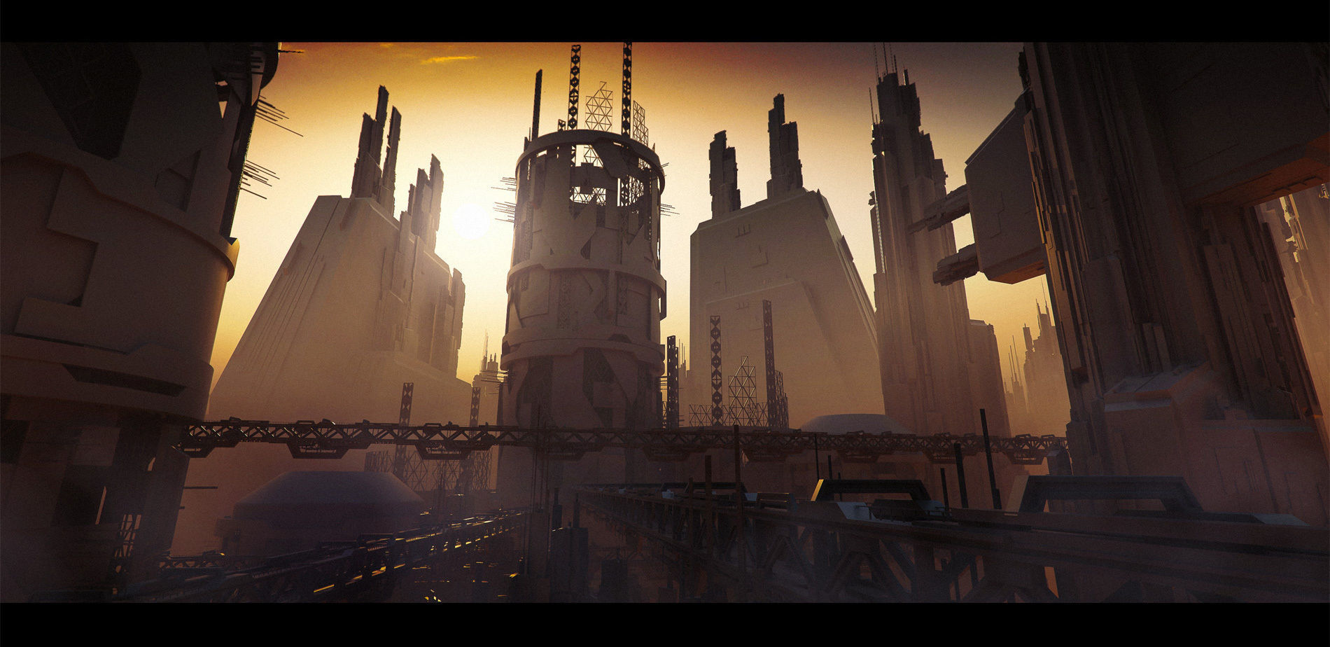 Architectural Structures Kitbash Set 3D model_2