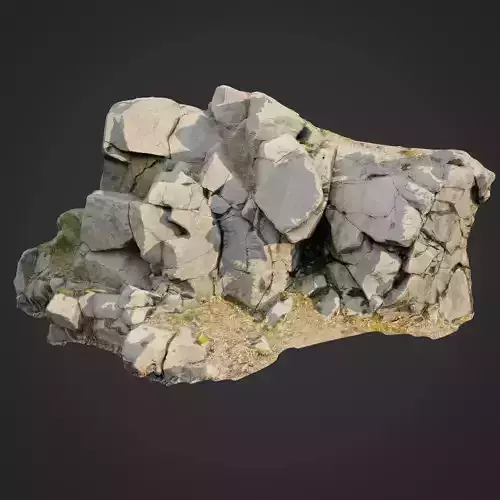 3d scanned cliff face E