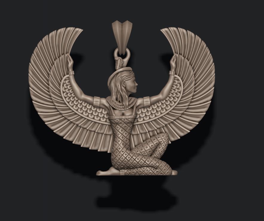 Isis pendant 3D print model_2