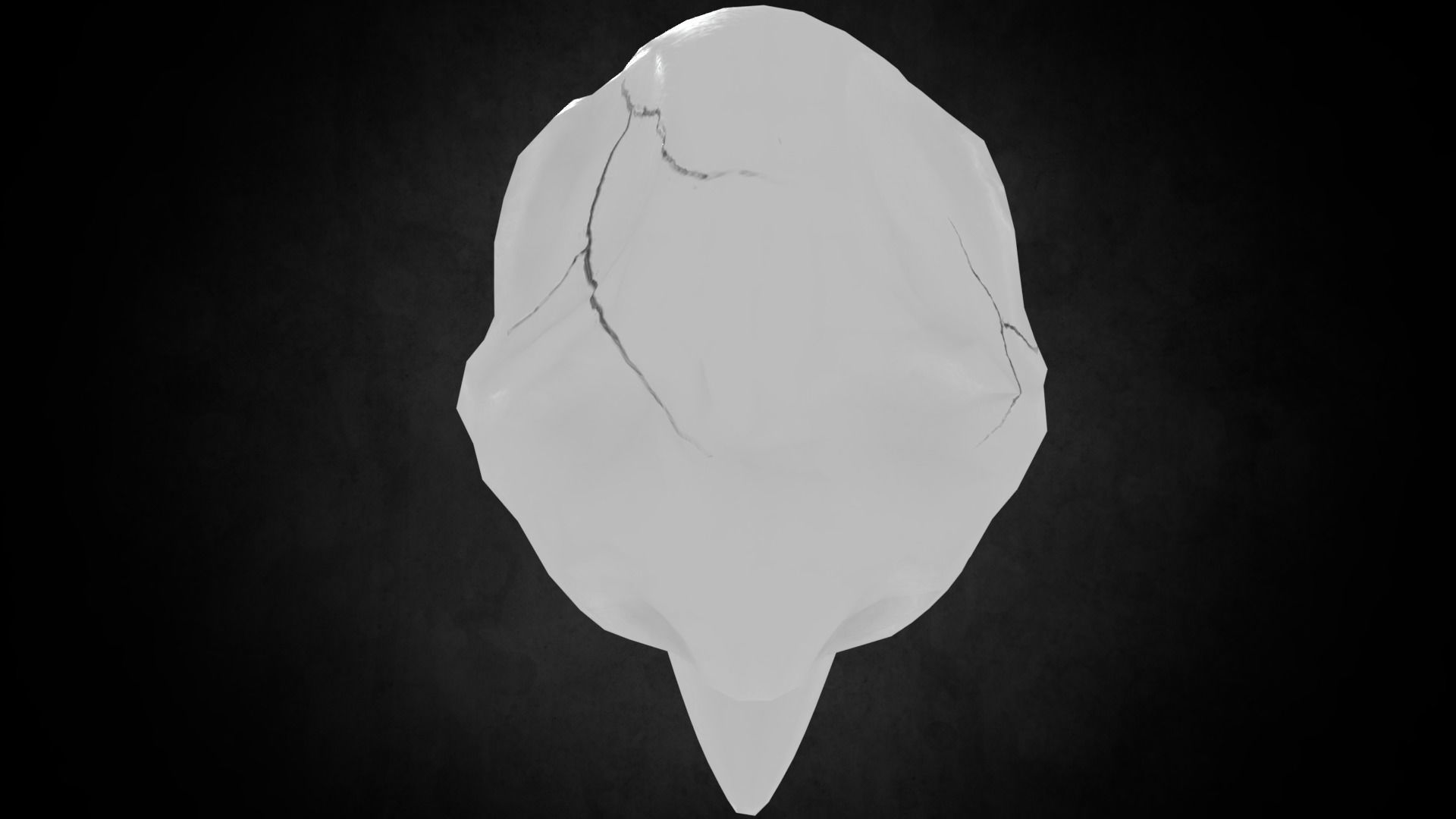 Low poly Crowskull bird of prey mask Low-poly 3D model_7