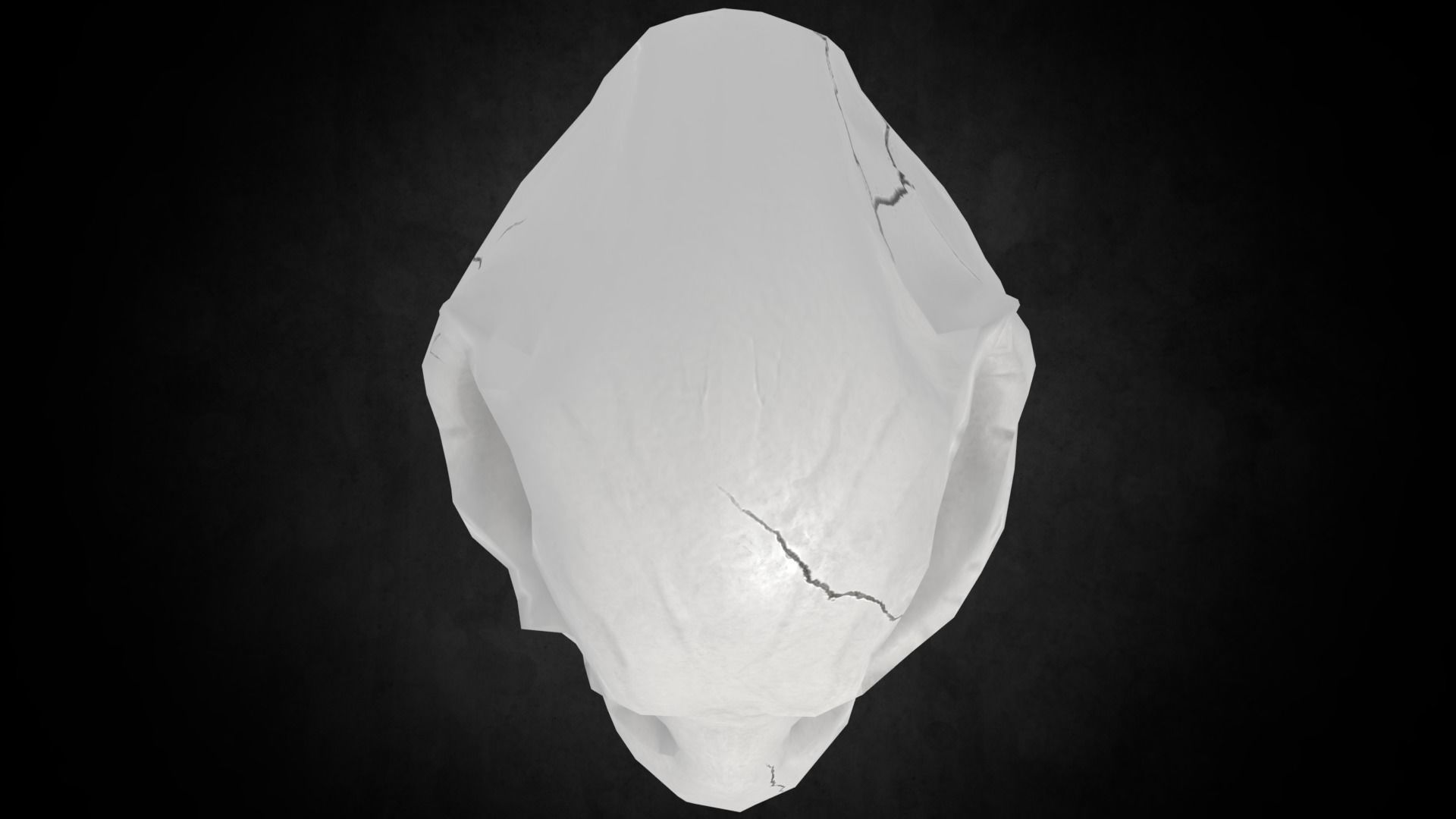 Low poly Crowskull bird of prey mask Low-poly 3D model_2