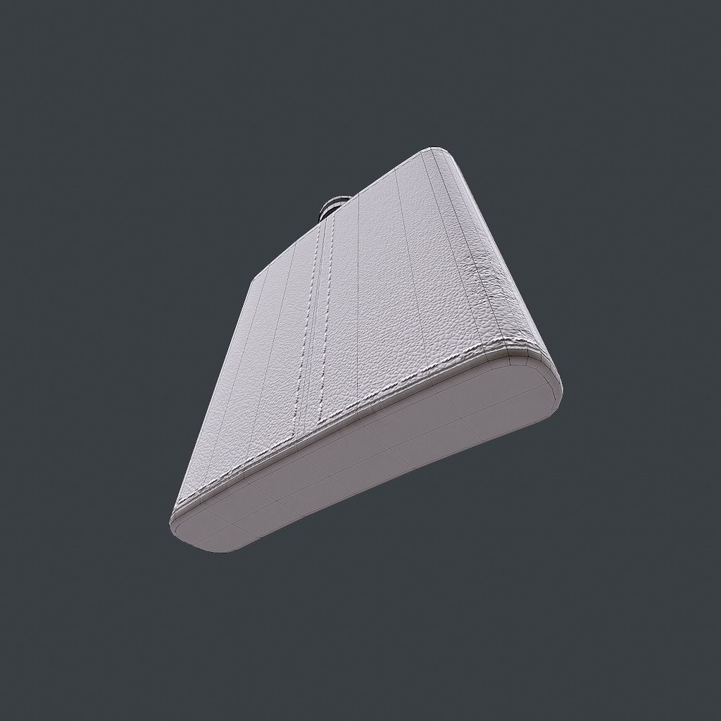 Old Flask v1 Low-poly 3D model_15